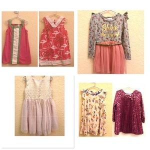 Six (6) Girls Dresses bundle lot 4T / 5T / 6T